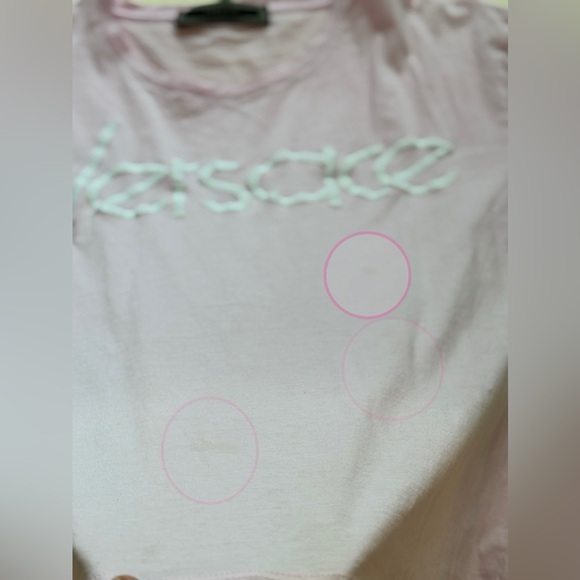 Fun pink and white crew neck tee shirt - Picture 8 of 9